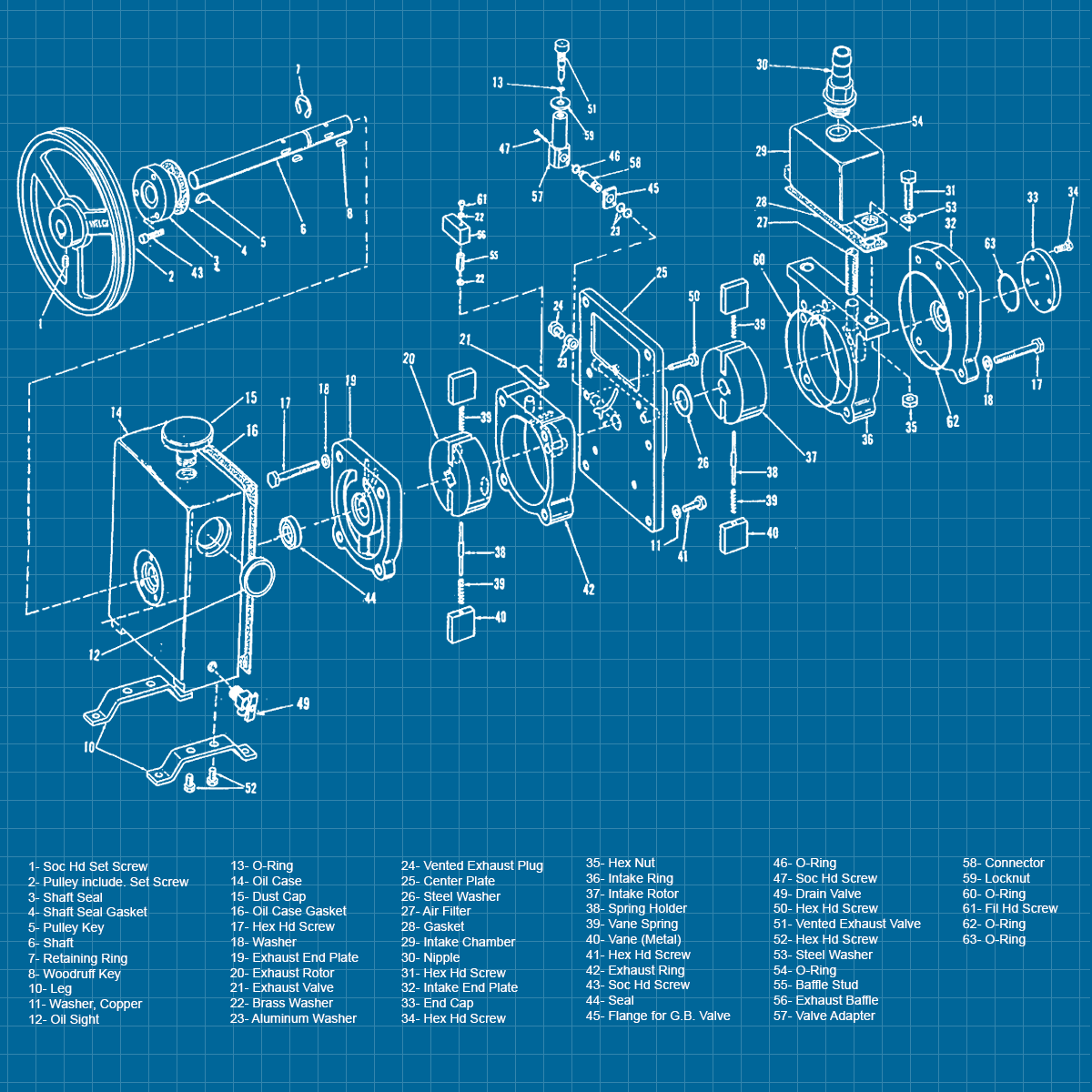 Welch DuoSeal 1400 - SERVICE
