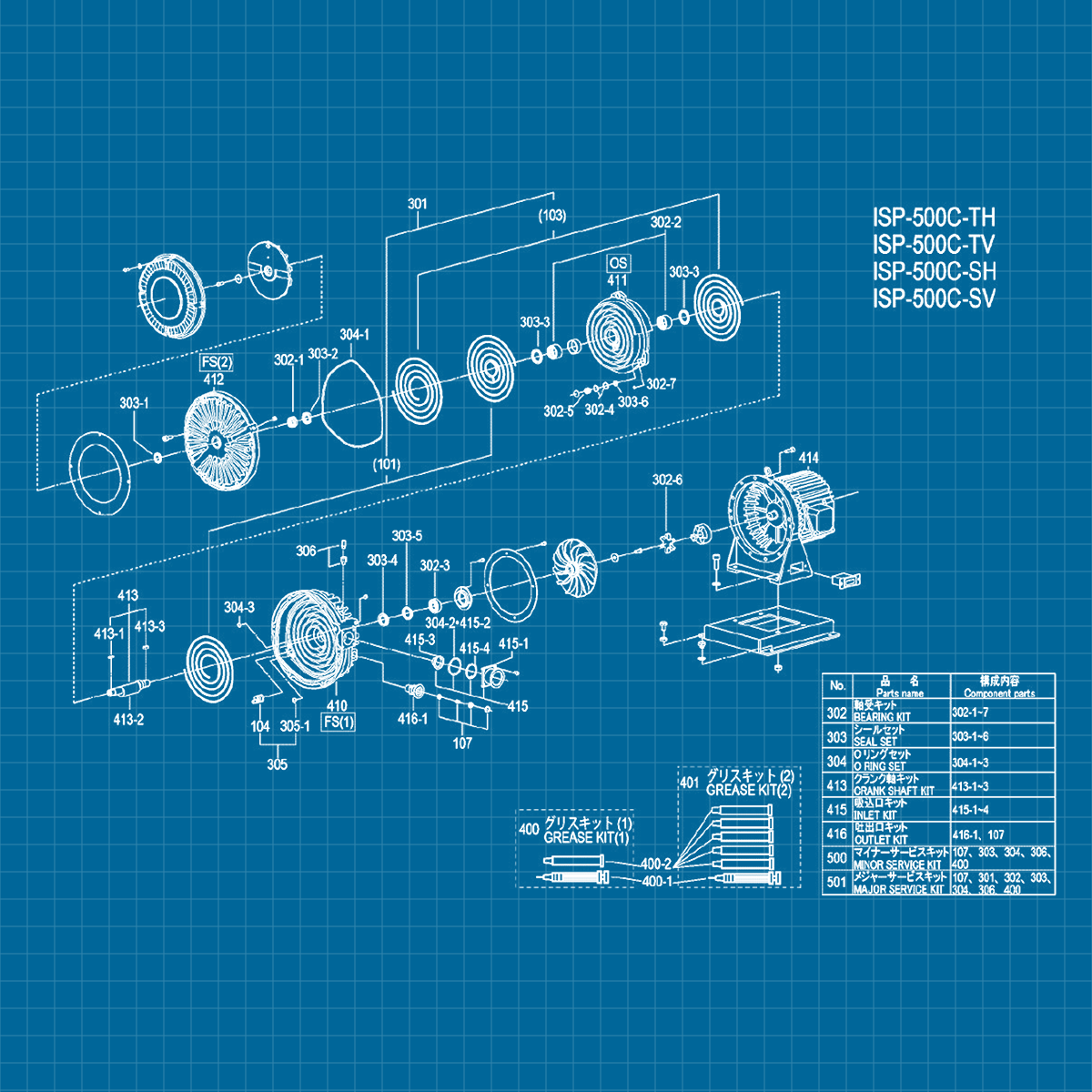 ANEST IWATA ISP-500 - SERVICE