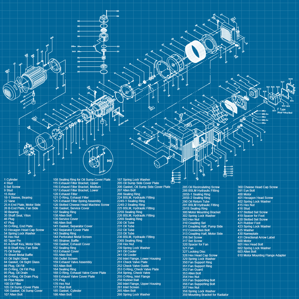 Kinney KVA 400 - SERVICE