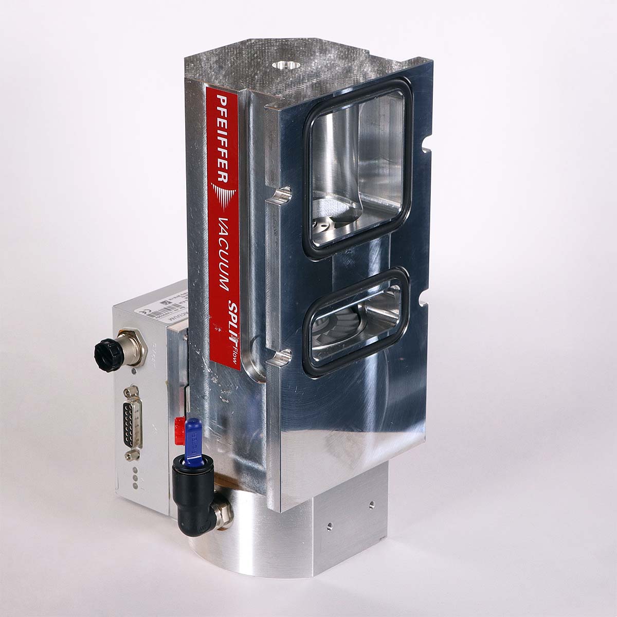 Split Flow Shell Pfeiffer SplitFlow 80 Turbomolecular Vacuum Pump - REBUILT