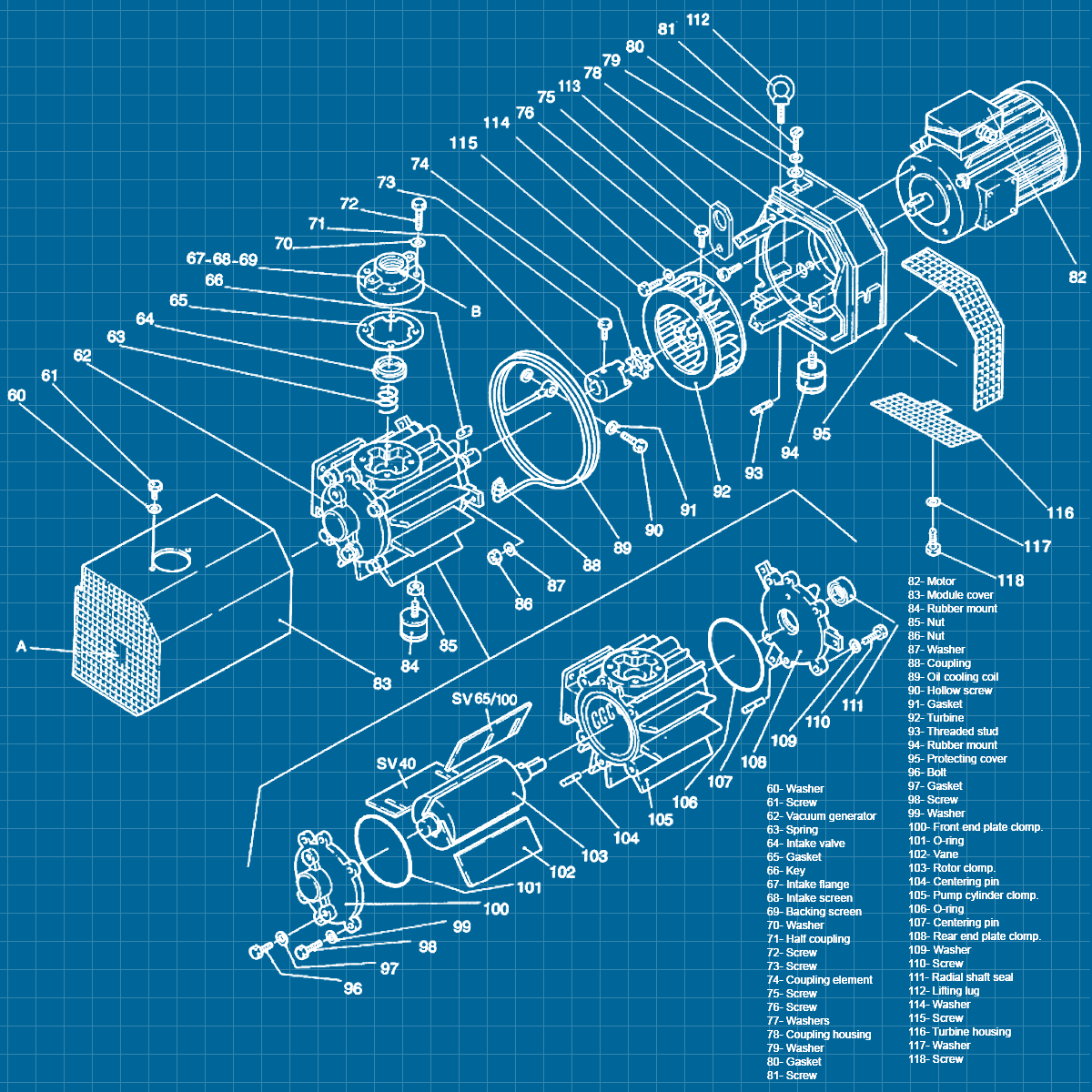 Leybold SV100B - SERVICE